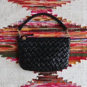 Clare V. Petit Moyen in Black Puffy Woven